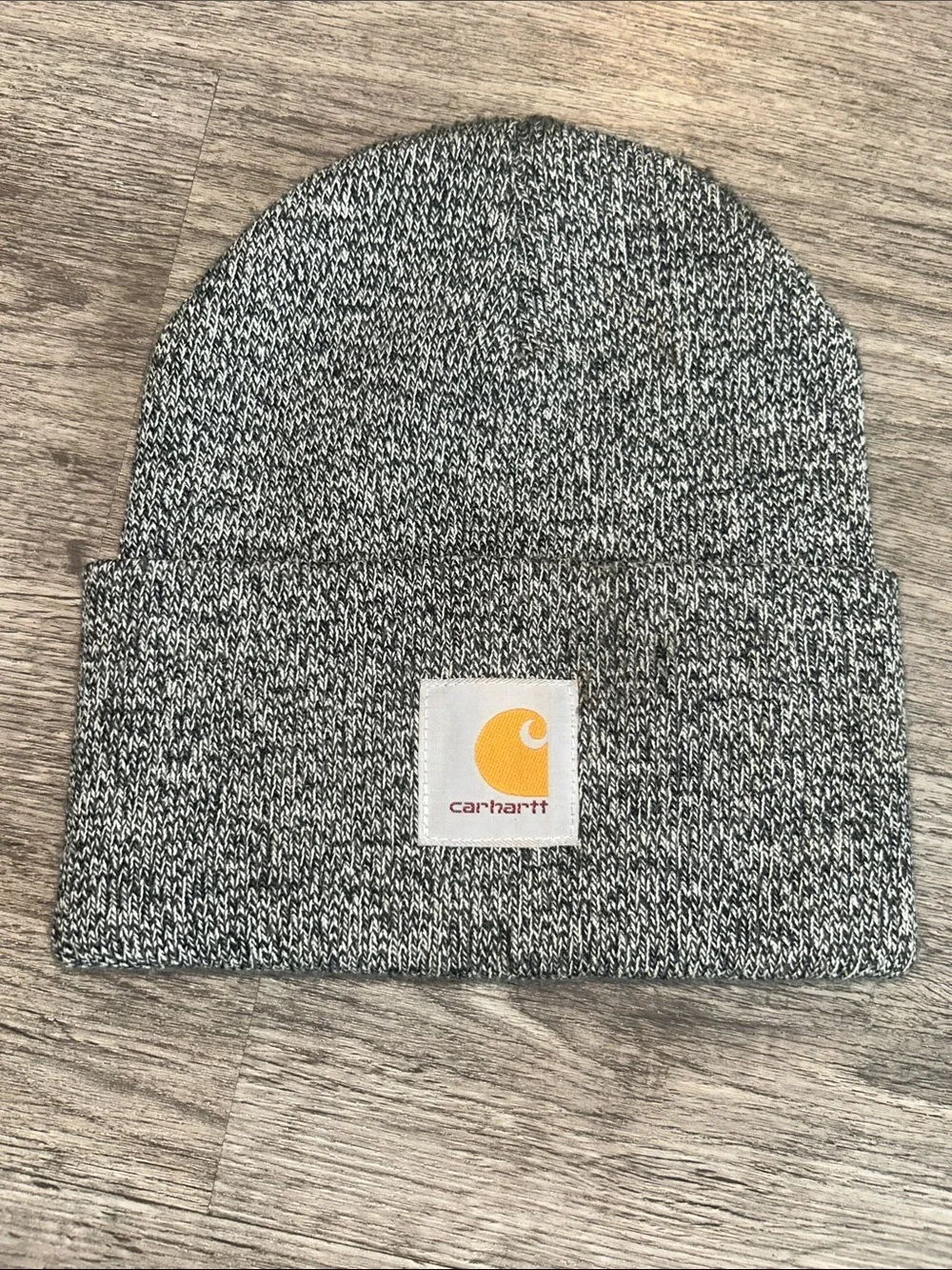 Carhartt Gray Marled Knit Beanie Hat Unisex Winter Cap
